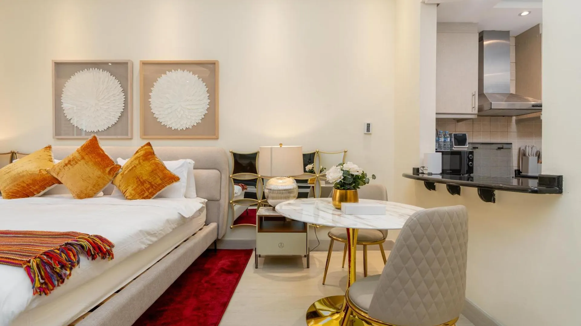 Daire White Sage Incredible Studio Next To Metro Dubai