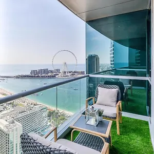 Апартаменты Al Fattan I Sea View I Luxury Jbr I Free 5 Star Access!, Дубай